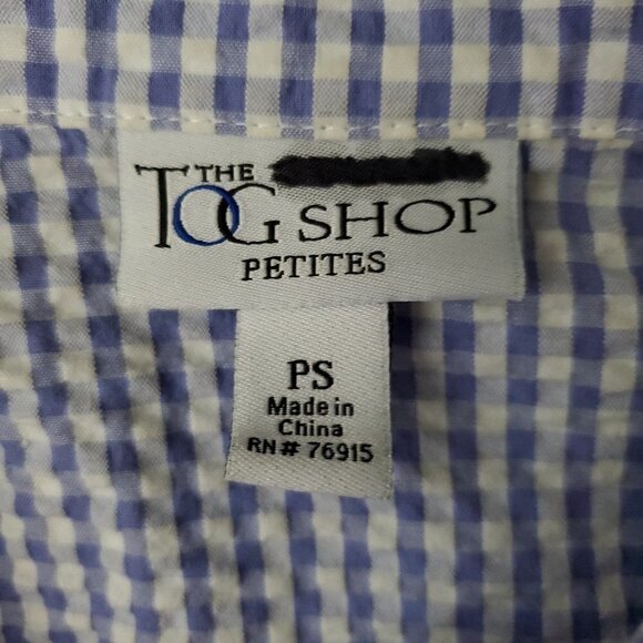 ❤️275 The Tog Shop Gingham Seersucker Zip Up Light Jacket - Picture 2 of 8